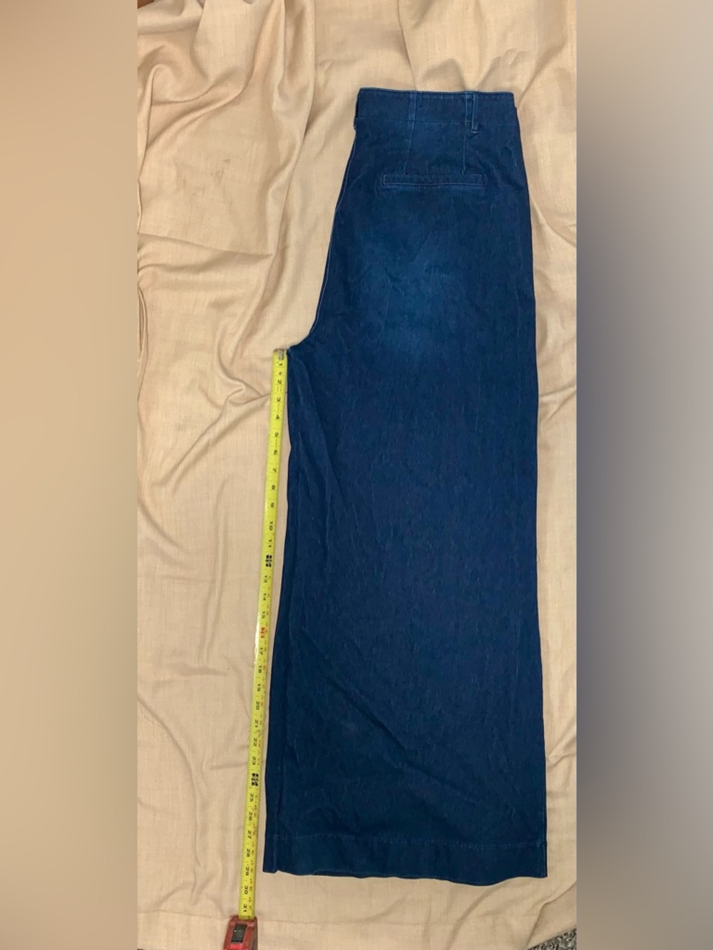Halara High Waist Wide Leg Denim Pants XL NWT - Picture 5 of 7